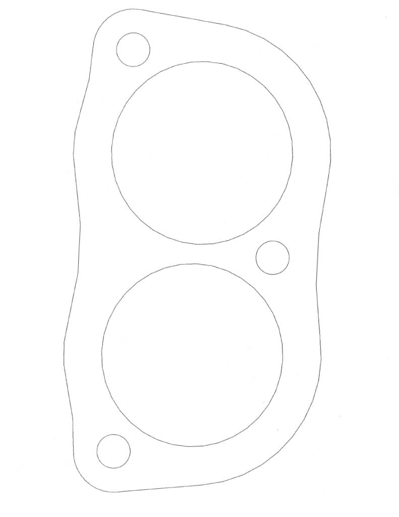 140mm Custom Exhaust Manifold Gasket, 3/32"tk Slade Pyrotex